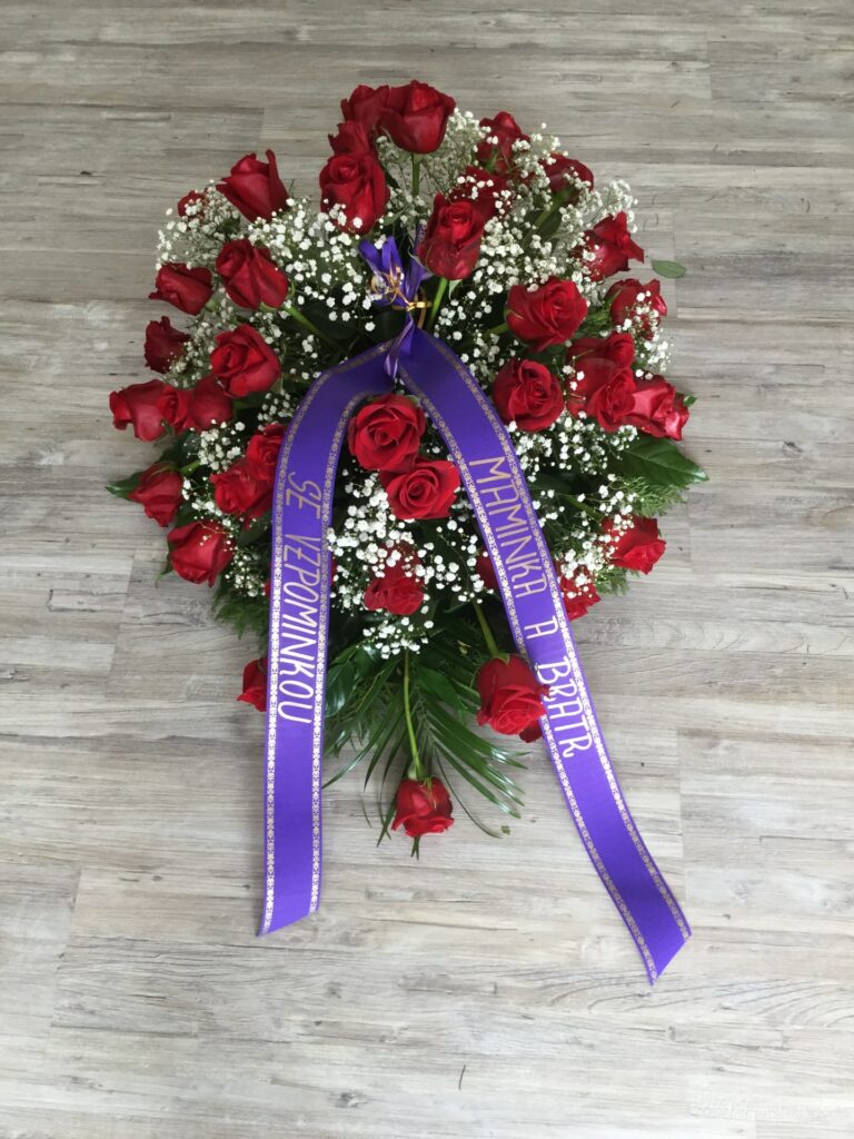 ukázka pohřebních květin